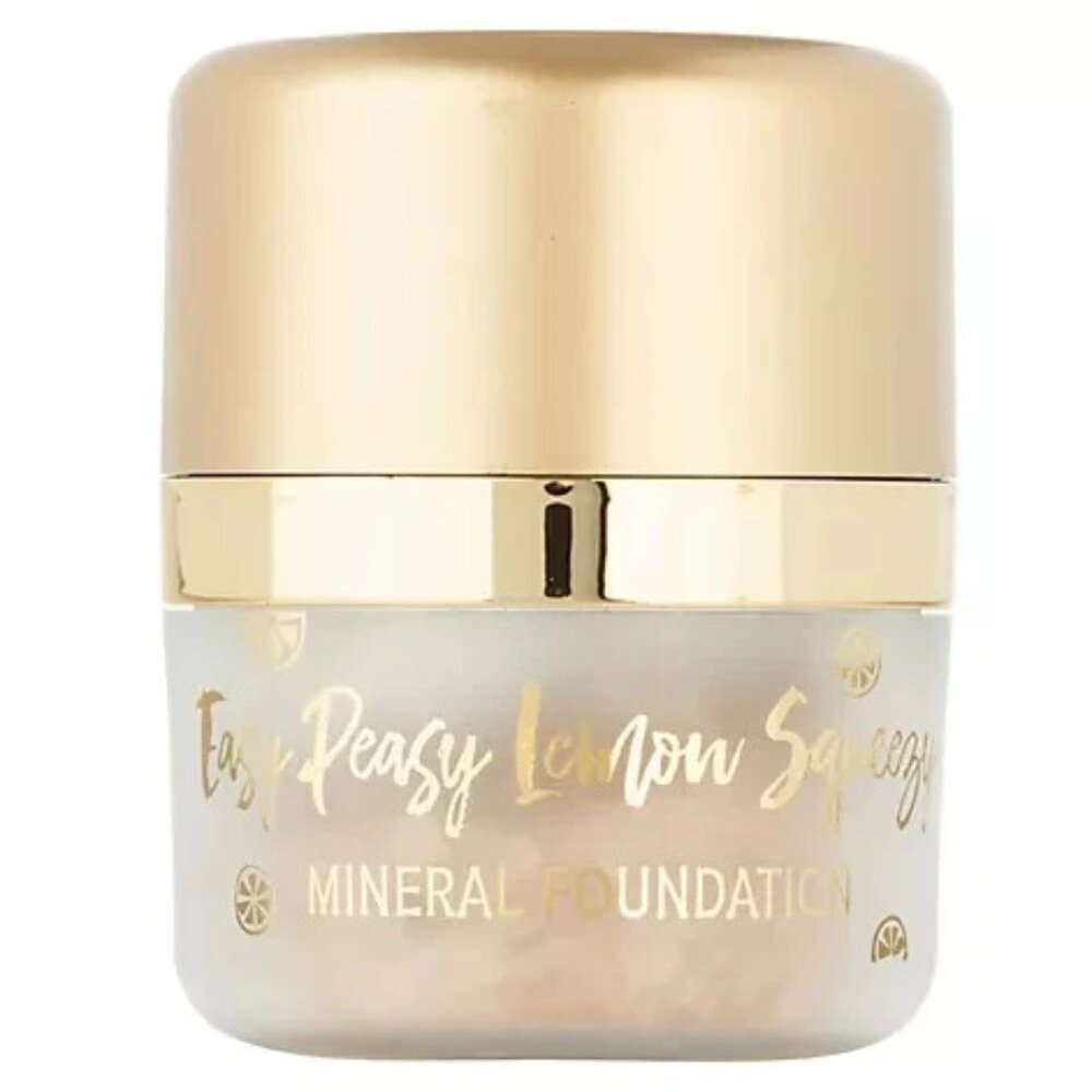 Belle Beauty By Kim Gravel Easy Peasy Powder Matte Mineral Foundation in MED TAN